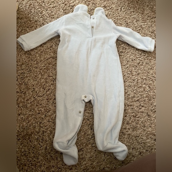 Bonjour Bebe Smoked Velure Footed Onesie Size 6-9 months - Picture 5 of 10